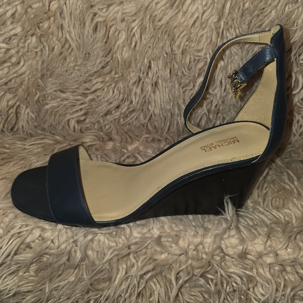 Michael Kors Blue Heels with Ankle Strap
